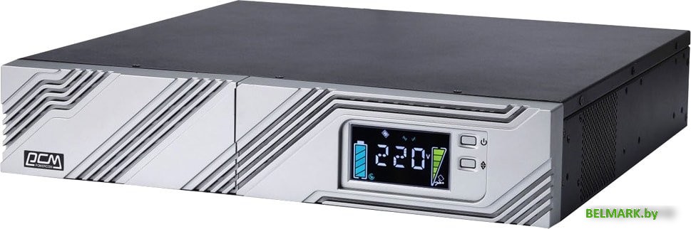 Источник бесперебойного питания Powercom Smart Rack&Tower SRT-1500A LCD - фото