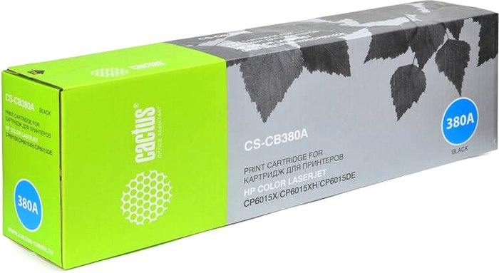 Картридж CACTUS CS-CB380AR (аналог HP Color LaserJet 823A CB380A) - фото