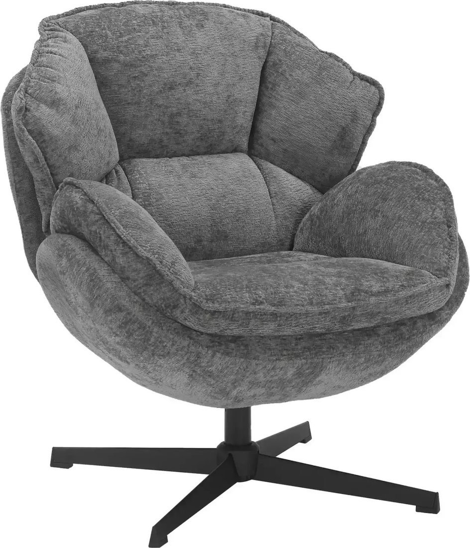 Интерьерное кресло Signal Betty (серый/черный) - фото