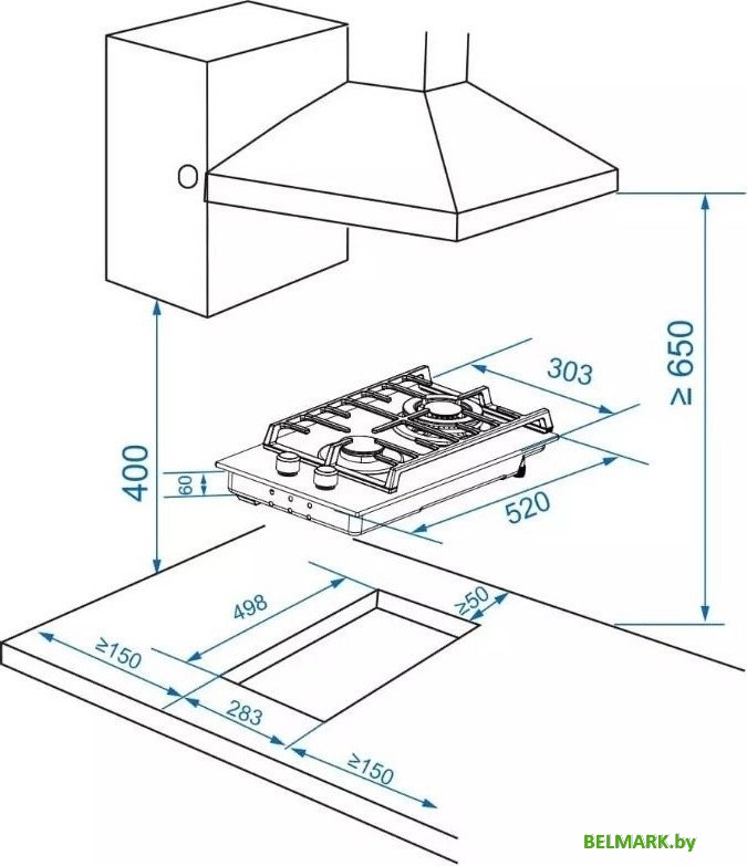 Варочная панель ZorG HAG31 FDW black - фото2
