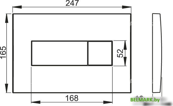 Панель смыва Alcaplast M370 - фото2