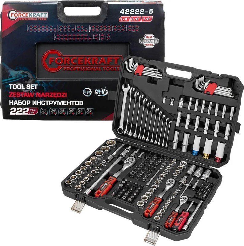 Универсальный набор инструментов ForceKraft FK-42222-5 (64513) - фото