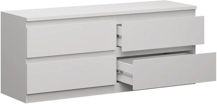 Тумба Mio Tesoro Кастор 4 ящика 2.03.03.100.1 (белый) - фото2