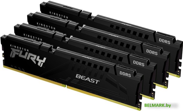 Оперативная память Kingston FURY Beast 4x16ГБ DDR5 5200 МГц KF552C40BBK4-64 - фото