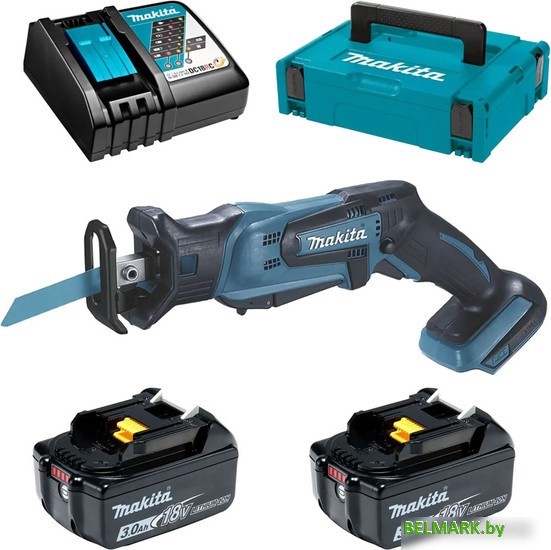 Сабельная пила Makita DJR185RFE (с 2-мя АКБ, кейс) - фото