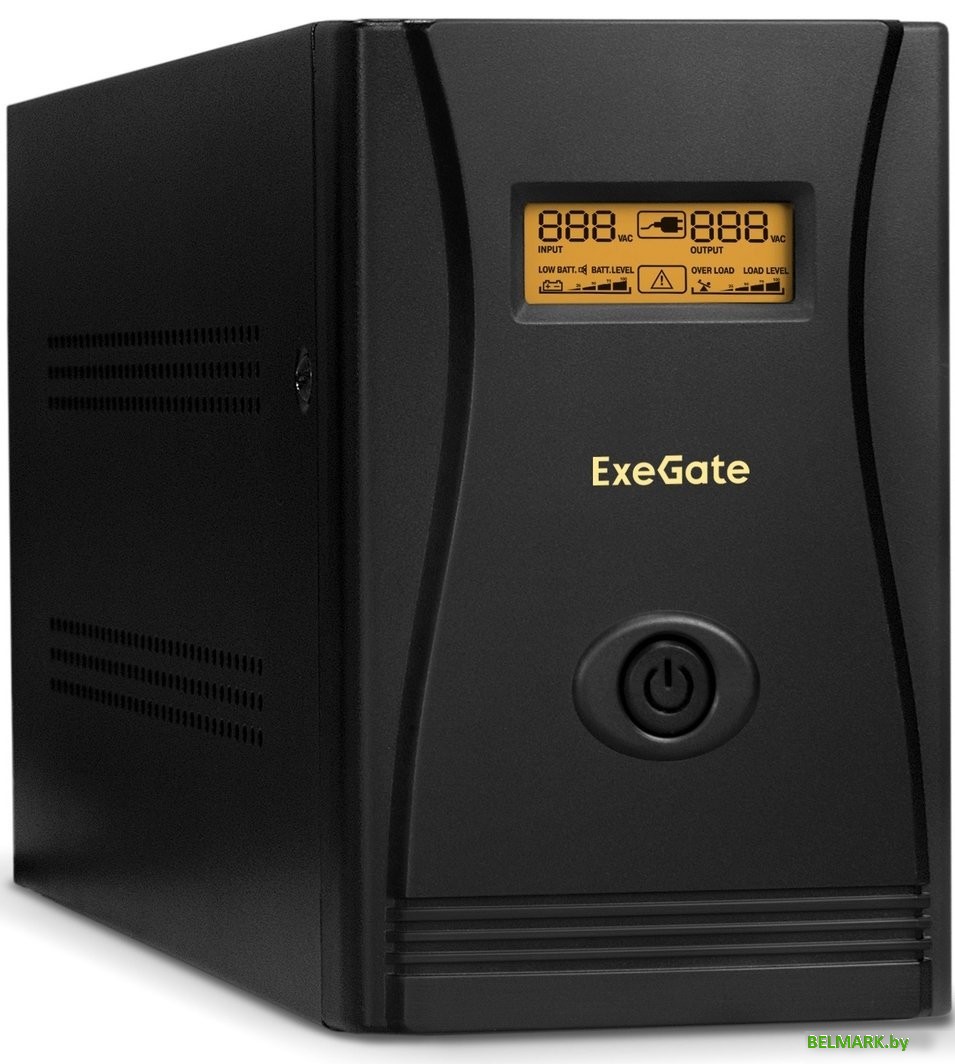Источник бесперебойного питания ExeGate SpecialPro Smart LLB-2200.LCD.AVR.C13.RJ.USB - фото