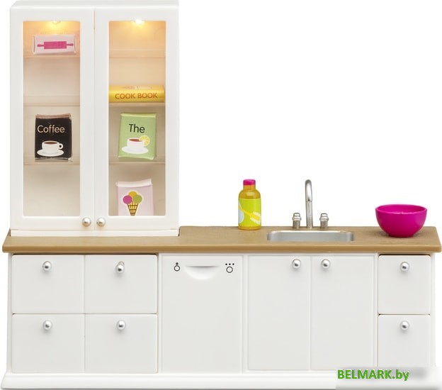 Мебель для кукольного домика Lundby Кухонный набор с буфетом 60202600 - фото