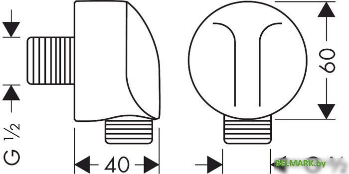 Крепление шланга Hansgrohe Fixfit E 27454000 - фото2