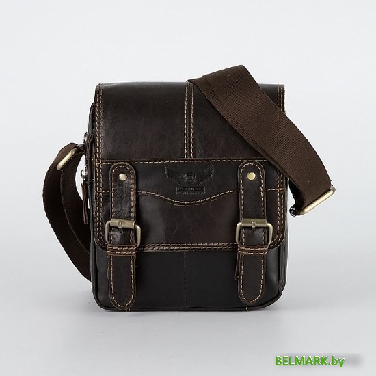 Сумка через плечо Poshete 196-3490-DBW (коричневый) - фото