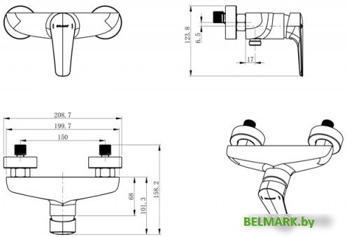 Смеситель Bravat Arden F9351385CP-01-RUS - фото2