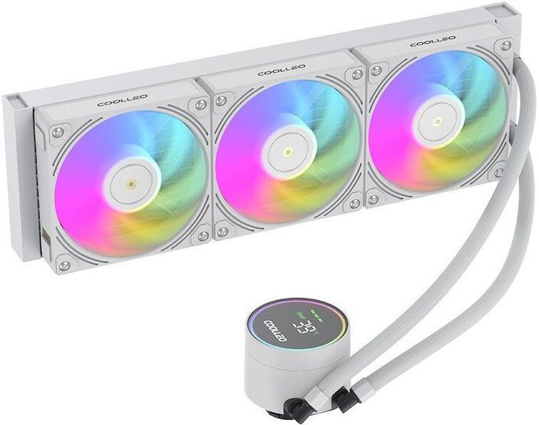 Система жидкостного охлаждения для процессора Coolleo DIG-360-WH - фото2