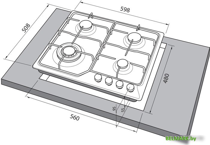 Варочная панель Freggia HR640VGTAN - фото2