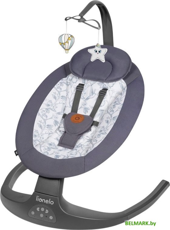 Шезлонг Lionelo Ralf (серый/белый) - фото