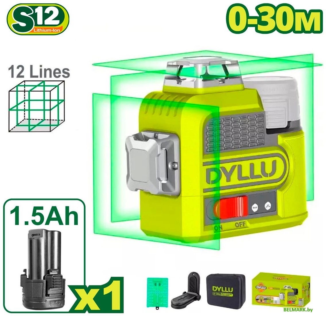 Лазерный нивелир Dyllu DTLE8M12 - фото