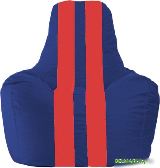 Кресло-мешок Flagman Спортинг С1.1-122 (синий/красный) - фото