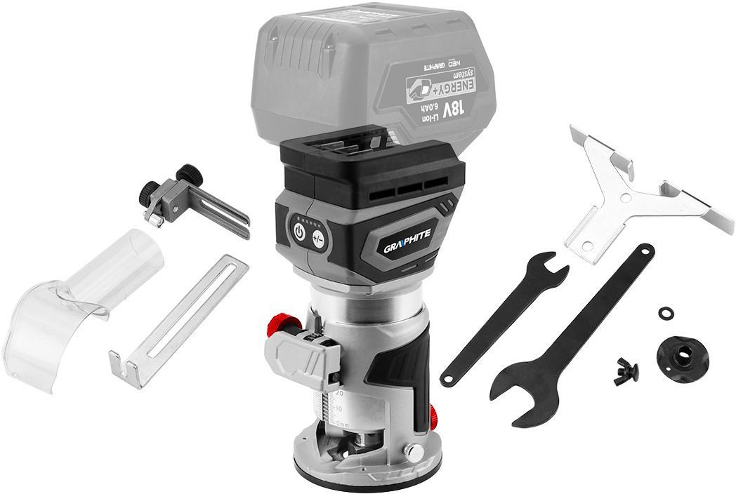 Кромочно-петельный фрезер GRAPHITE 58GE140 (без АКБ) - фото