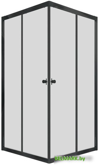 Душевой уголок Triton Вента Блэк А 90х90 без поддона (прозрачное стекло) - фото