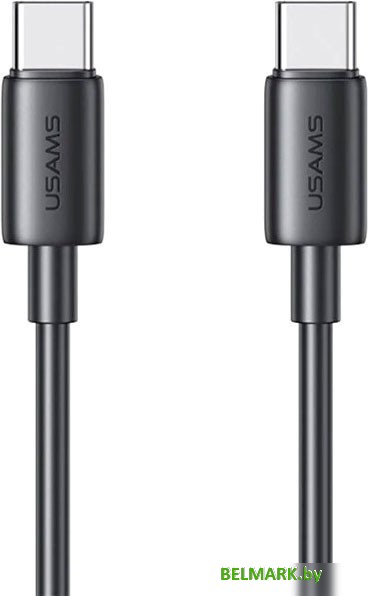 Кабель Usams US-SJ711 USB Type-C - USB Type-C (1 м, черный) - фото