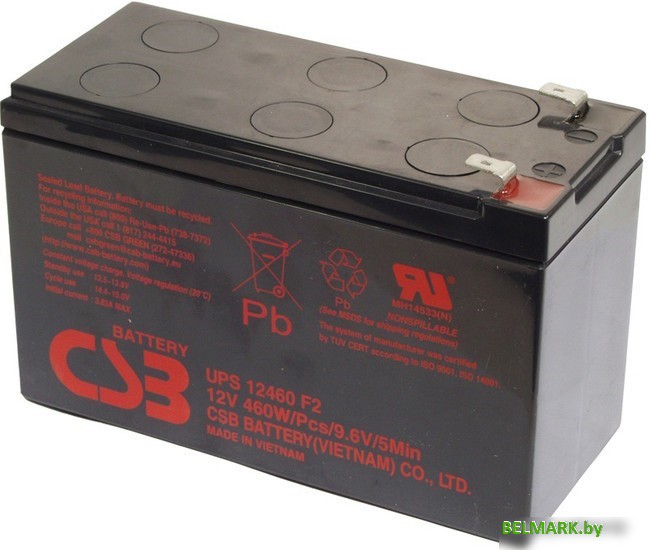Аккумулятор для ИБП CSB UPS12460 F2 (12В/9 А·ч) - фото