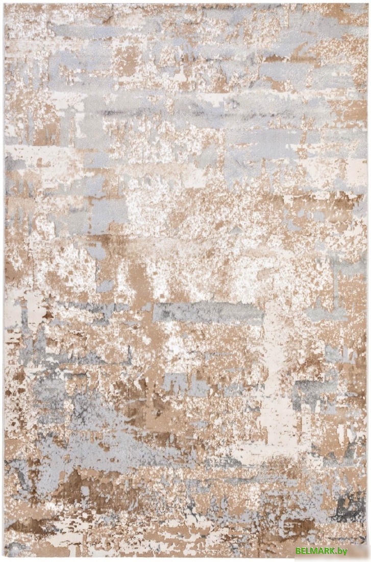 Ковер для жилой комнаты Radjab Carpet Бьянка Прямоугольник D056A 7667RK-B (1.6x3, Cream Shirink/Vizon Fdy) - фото