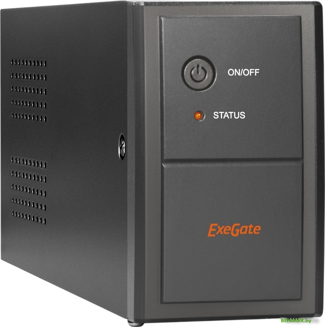 Источник бесперебойного питания ExeGate Power Back BNB-650.LED.AVR.C13.RJ.USB - фото