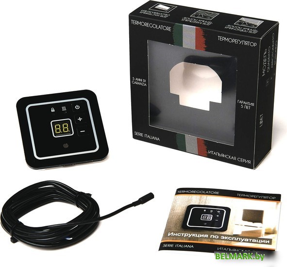 Терморегулятор ЭргоЛайт ТР-ARROTONDATO (черный) - фото2