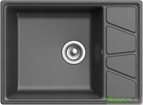 Кухонная мойка GranFest GF-V680L (графит) - фото