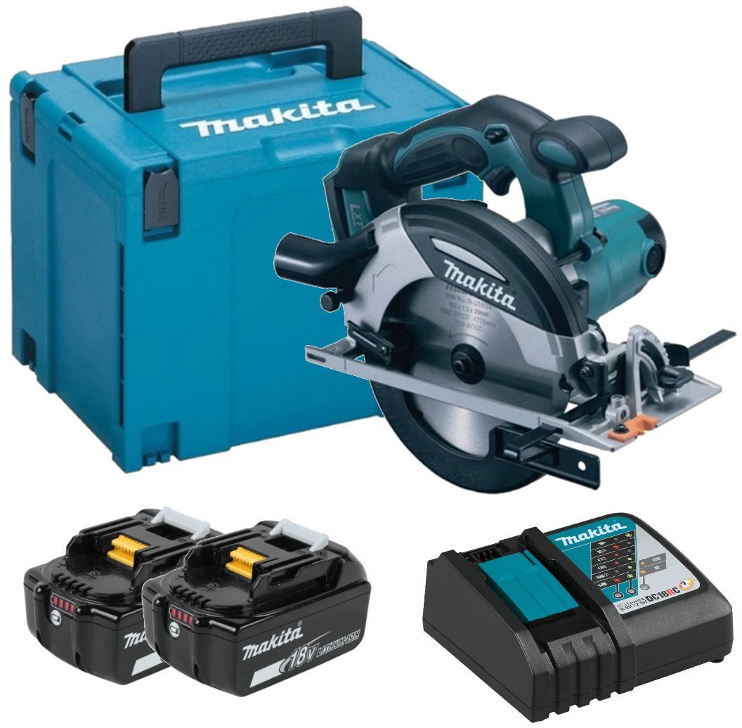 Дисковая (циркулярная) пила Makita DHS630RTJ (с 2-мя АКБ) - фото