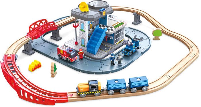 Набор железной дороги Hape Аварийная служба E3736 - фото