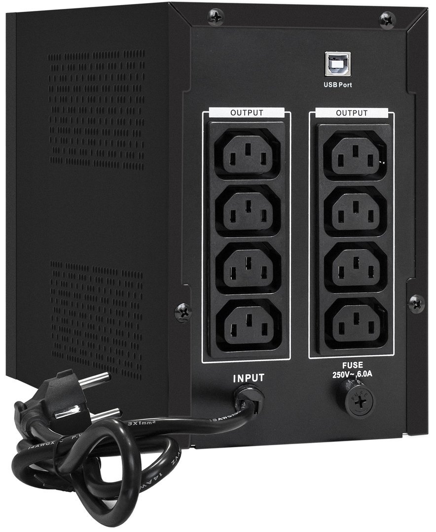 Источник бесперебойного питания ExeGate SpecialPro Smart LLB-1500.LCD.AVR.C13.RJ.USB - фото2