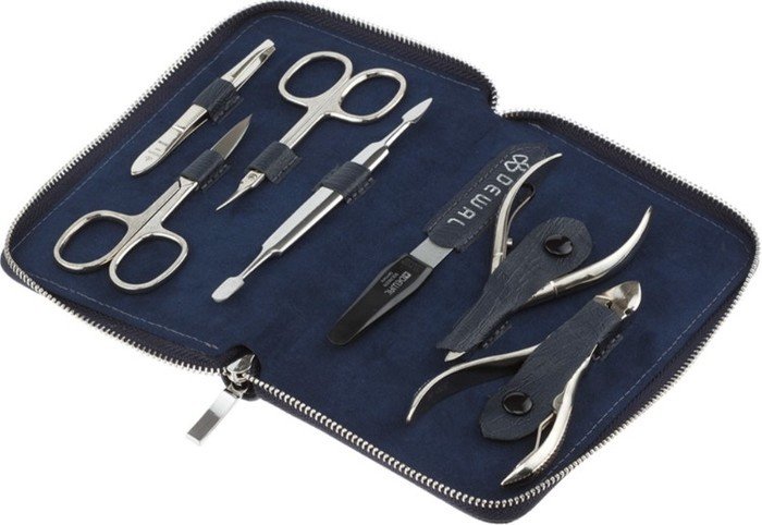 Набор для маникюра и педикюра Dewal 904BLUE (синий) - фото