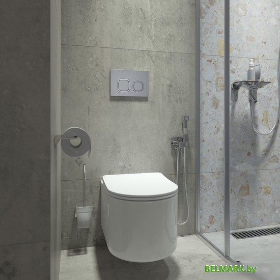 Панель смыва IDDIS Unisteel UNI04CHi77 (матовый хром) - фото2