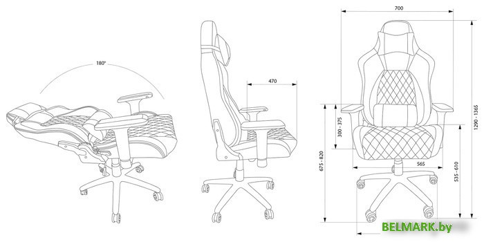 Кресло CACTUS CS-CHR-130 (черный) - фото2