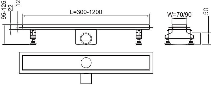 Трап/канал RGW SDR-01-80-E1 - фото2
