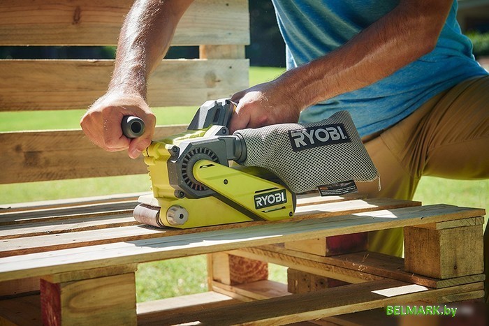 Ленточная шлифмашина Ryobi R18BS-0 5133002916 (без АКБ) - фото2
