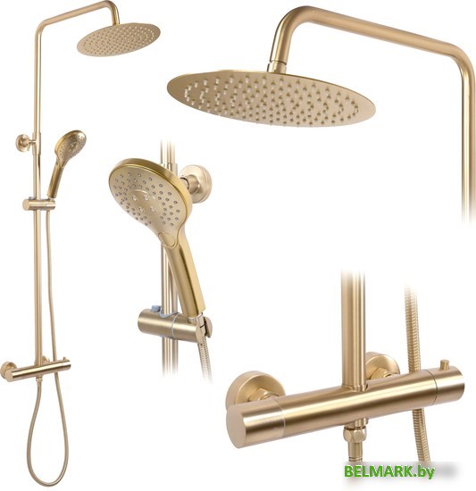 Душевая система Rea Vincent Matt Gold REA-P6602 - фото