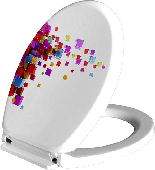 Сиденье для унитаза Bisk Snail Foto 04502 (кубы) - фото