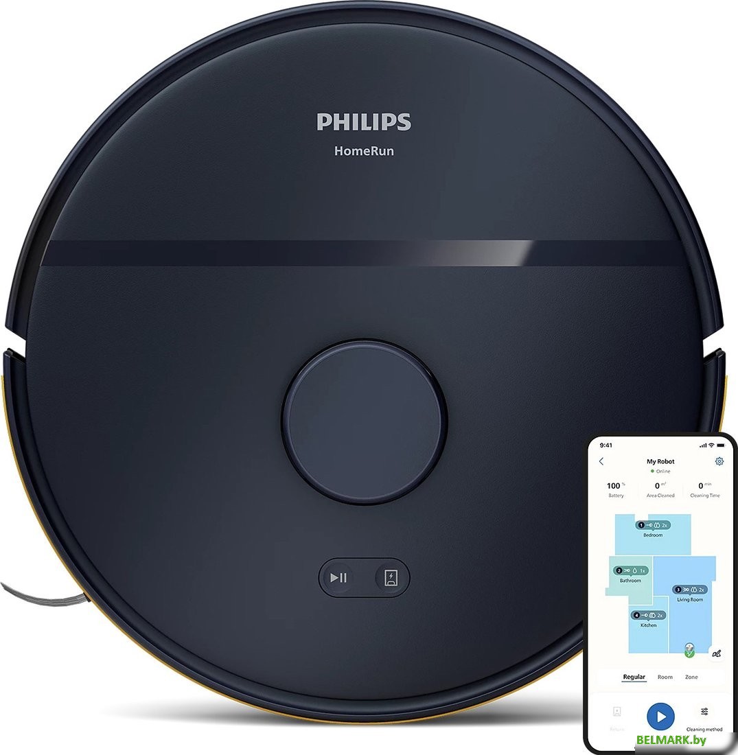 Робот-пылесос Philips HomeRun 2000 series Midnight Blue XU2000/10 - фото