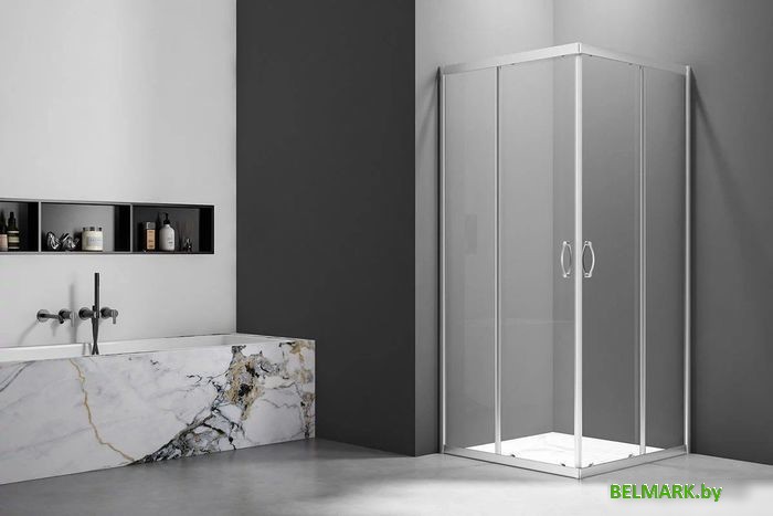 Душевой уголок Veconi 90x90 RV101-90-01-C5 (стекло прозрачное/хром) - фото2