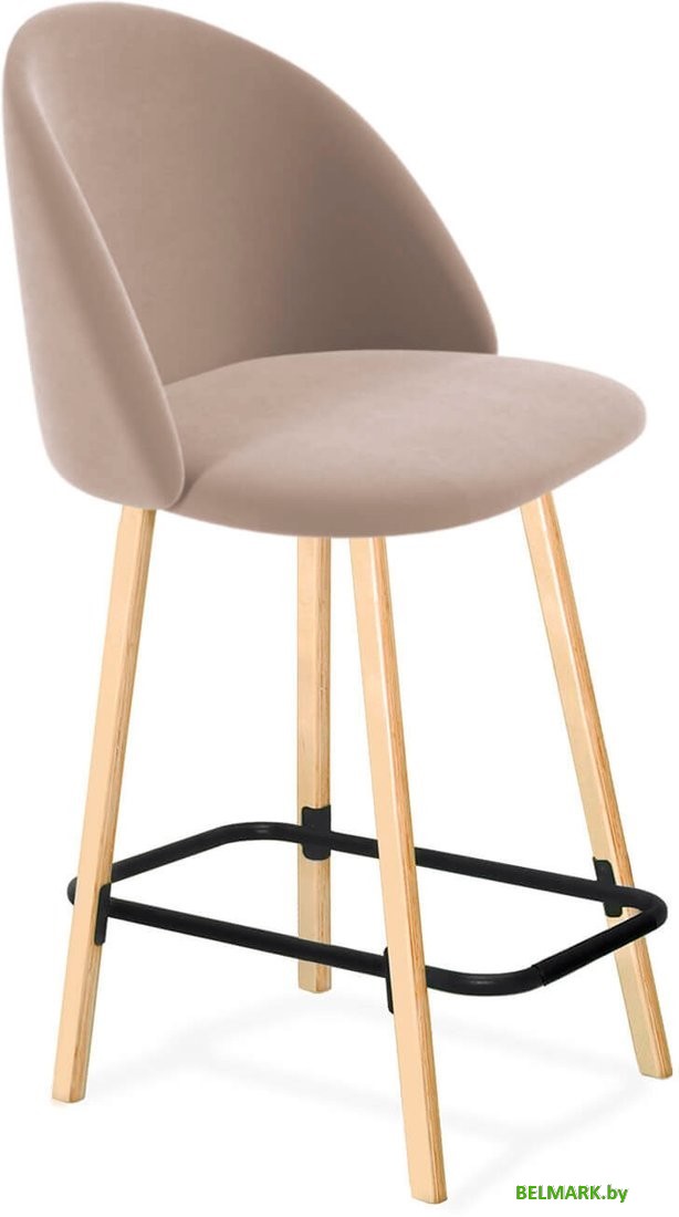 Стул Sheffilton SHT-ST35/S94-1 (латте/прозрачный лак/черный муар) - фото