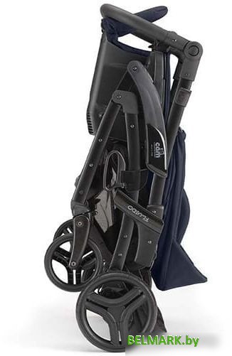 Универсальная коляска CAM Tris Fluido Easy (3 в 1, белый медвежонок, синий-черный) - фото2
