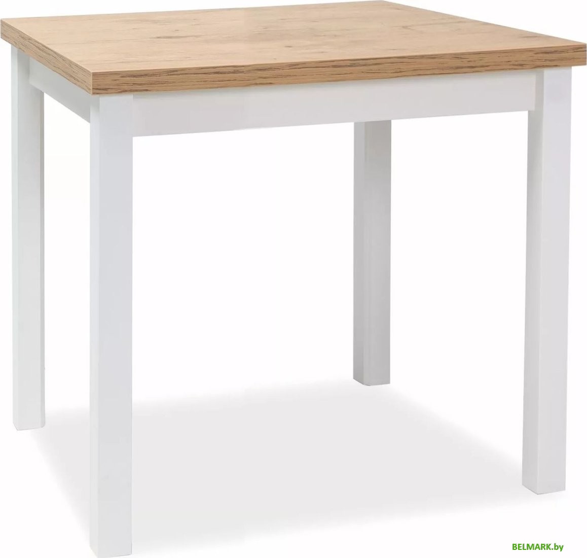 Кухонный стол Signal Adam 80/80 (дуб ланселот/белый мат) - фото