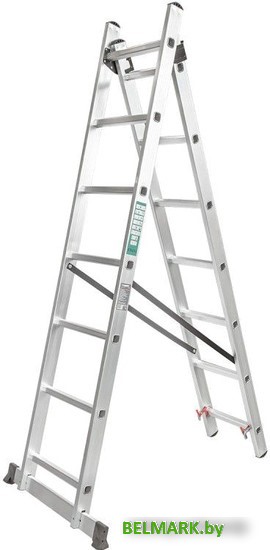 Лестница-стремянка ForceKraft BL-E207 (2x7 ступеней) - фото