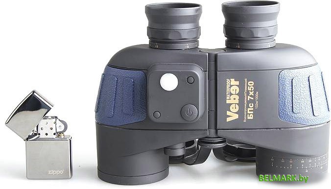 Бинокль Veber БПс 7x50 плавающий с компасом - фото2