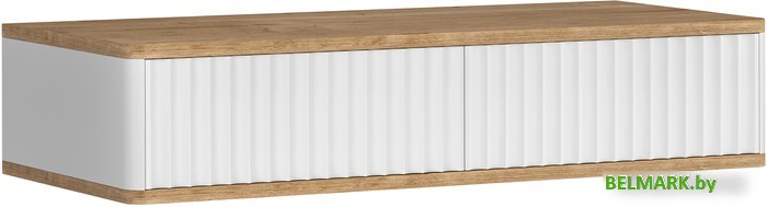 Тумба Shtabe Royal 5010 эко (белый/дуб кантри золотой) - фото