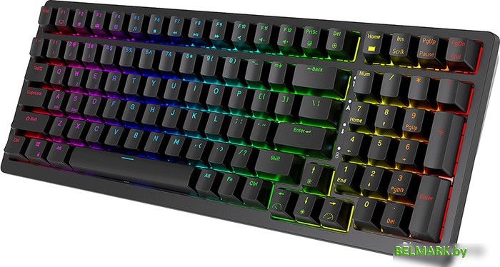 Клавиатура Royal Kludge RK98 RGB (черный, RK Brown) - фото2