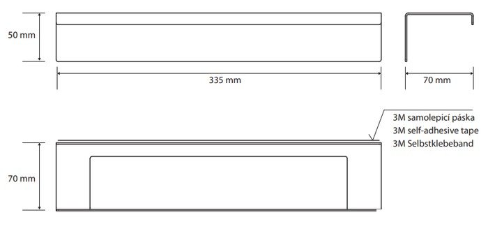 Полка для полотенца Bemeta Niva 101112135 - фото2