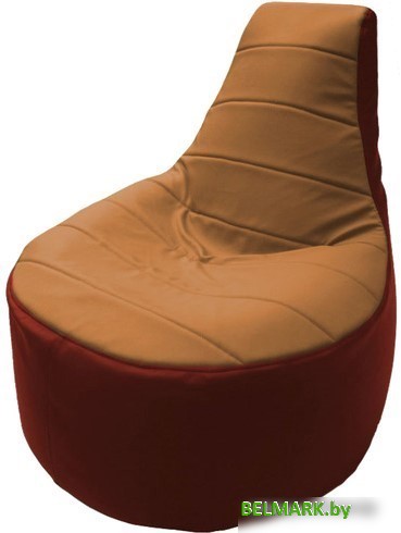 Кресло-мешок Flagman Трон Т1.3-34 (оранжевый/красный) - фото
