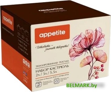 Набор кастрюль Appetite Париж 1КВ191МA - фото2