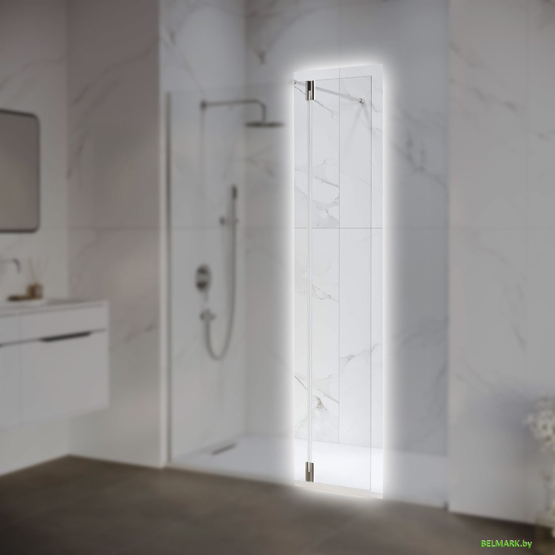 Душевая стенка RGW Z-071 352207103-11 (хром/прозрачное стекло) - фото2